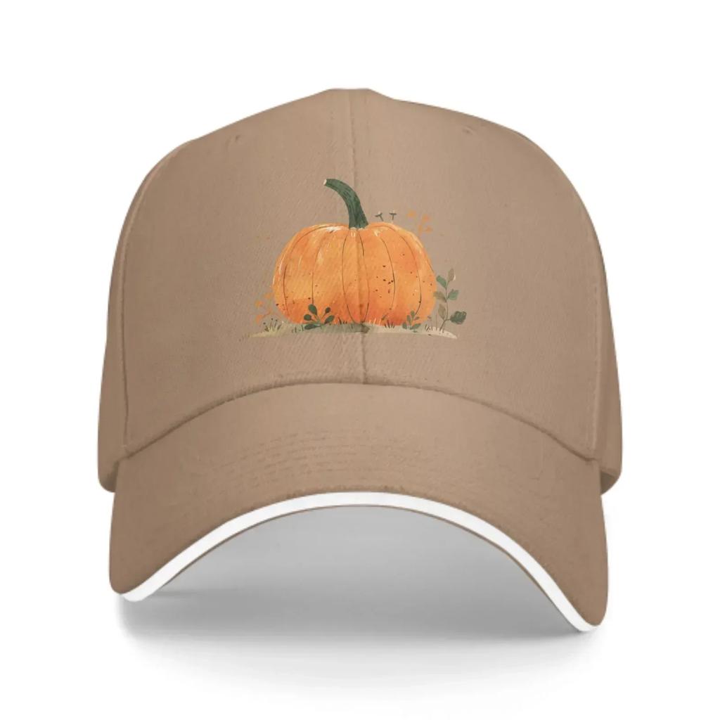 Pumpkin Baseball Caps Fashion Casquette for Unisex Women Adjustable Casual Trucker Hats for Sports Outdoor Activities