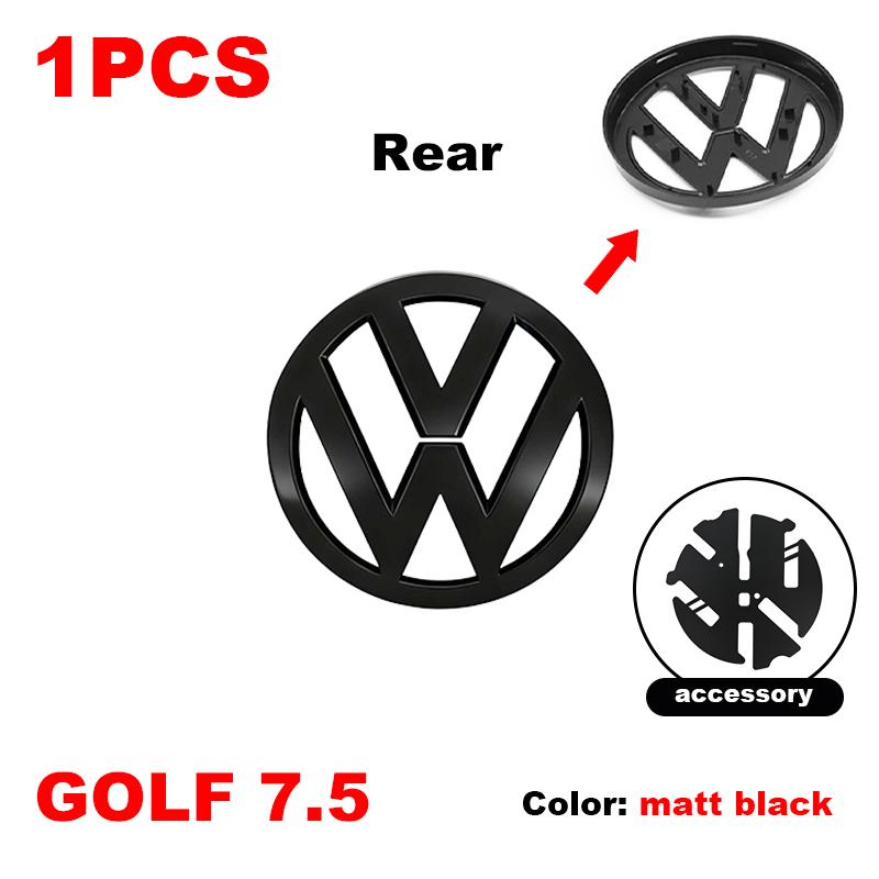 

136mm 112mm ABS For Volkswagen VW MK7.5 Golf 7.5 GTI GTD R Rline Car Front Hood Emblem Rear Trunk Badge Sticker Auto Accessories Golf 7.5