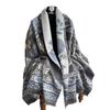 400G Thickened Version Of Retro Ethnic Style Cashew Flower Scarf Women'S Winter High-End Warm Scarf Imitation Cashmere Shawl