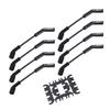 Spark Plug Wire Set 8mm Dia 500Ohmsft Black Stainless Steel Plug 9070CK Replacement for GM LS