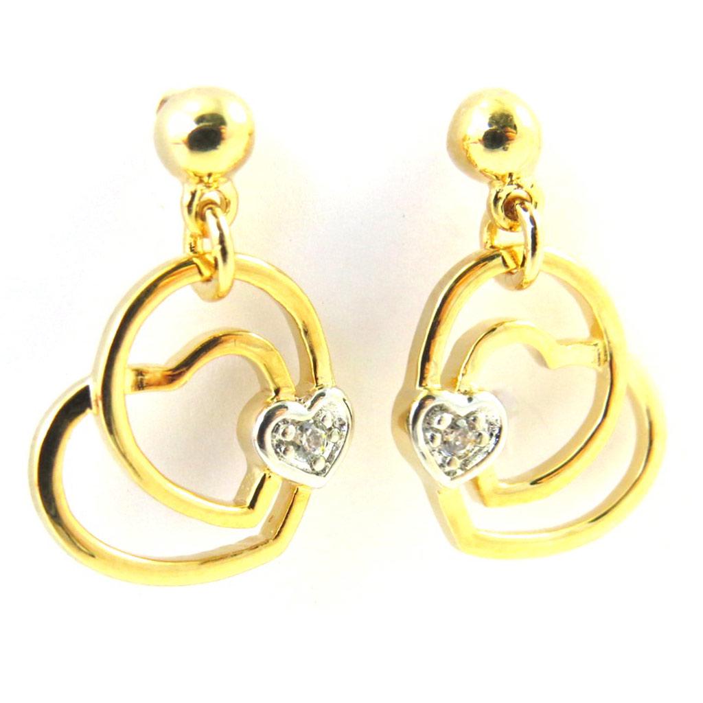 Altesse [M4985] - Boucles Plaqué Or 'Love'