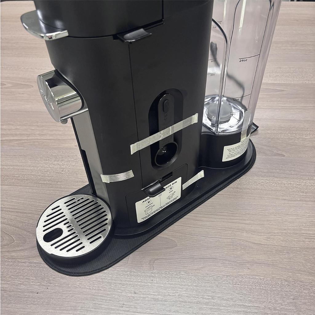 Sliding Mat For Coffee Machine Single Serve Coffee Machine Mat With Strap 16.5 X 5.9 Inch Cushion With Anti-Slip Base For