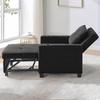 3-in-1 Extendable Single Sleeper Sofa – With Cup Holders and USB Port, Sofa Lounge Chair, Sleeper Chair, Armchair, Perfect for Small Rooms