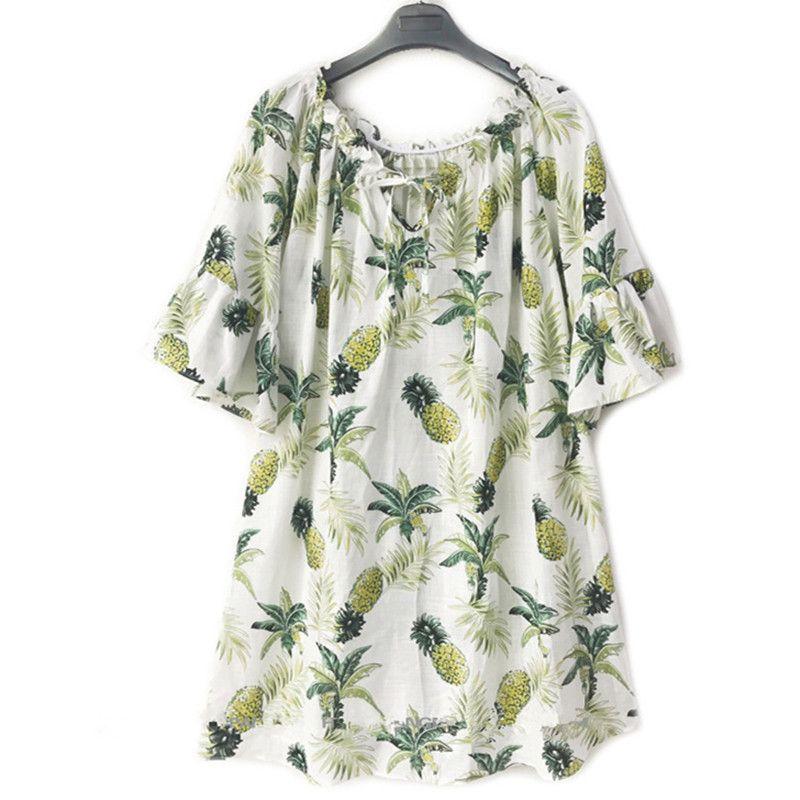 

100.00kg Export Oversize Women s Clothing Fat Sister Pineapple off-the-Shoulder Bottoming Dress Beach Vacation Style White M