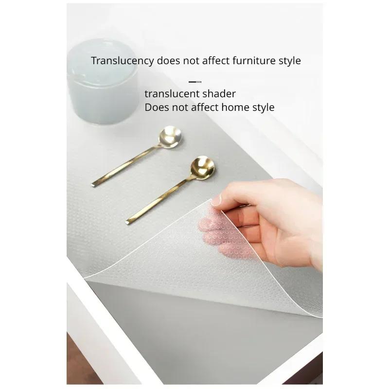 Wiederverwendbare Schubladeneinlagen Waschbare Staubdichte und Rutschfeste Platzsets Küchenschrankmatten Kühlschrank Rutschfeste Einlagen Regalpapier