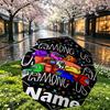 Custom Name Personalized Among Us Print Umbrella, Auto Open Close, 8‑Rib Sturdy Frame, Commute Camping Hiking Use, Birthday Gift