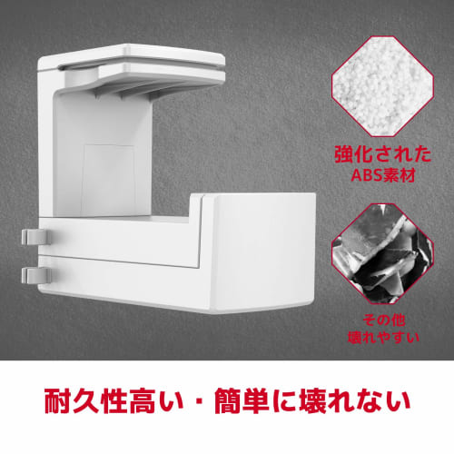 Kawano Shingei Headphone Stand, Holds Two Headphones Simultaneously, 360-Degree Rotation, Double Hooks, Headphone Hanger, Space-Saving, 2kg Weight Cap