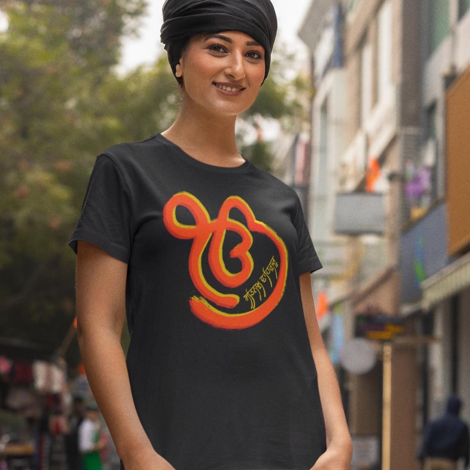 Ik Onkar | Punjabi Sikh Tee, Punjab Quotes, Ek Onkar Art, Satnam Waheguru, Cotton T-shirt, Desi Spiritual Wear, Punjabi Faith Tee 4XL