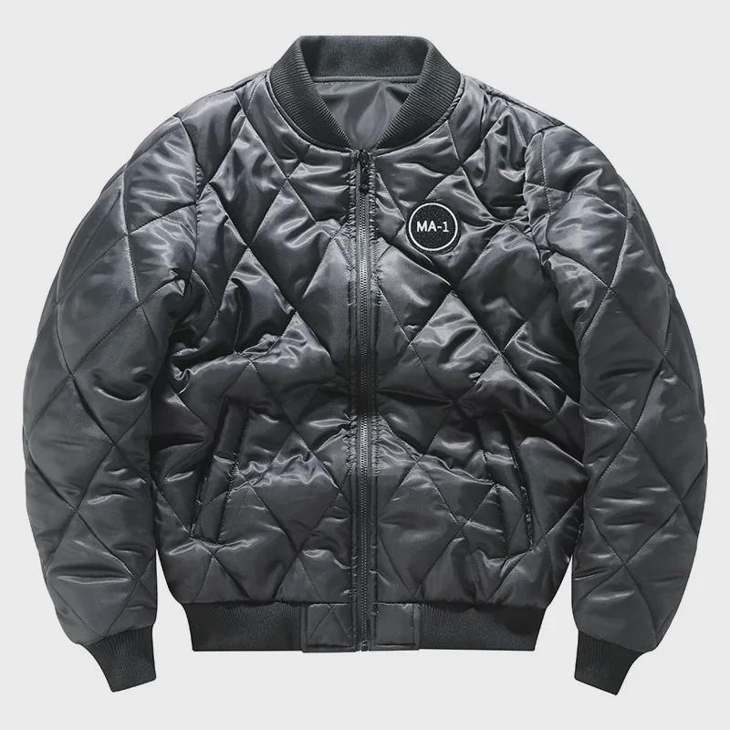Men's Cross-Border MA-1 Flight Jacket - New Casual Embroidered Trendy Baseball Collar Top