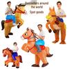 Halloween Horse Inflatable Costume for Parent-Child Cosplay - Funny Animal Riding Suit