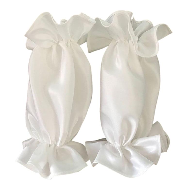 2pcs Bride Arm Sleeves Breathable Loose Sleeves Comfortable Outdoor Sleeves Suitable for Various Gowns