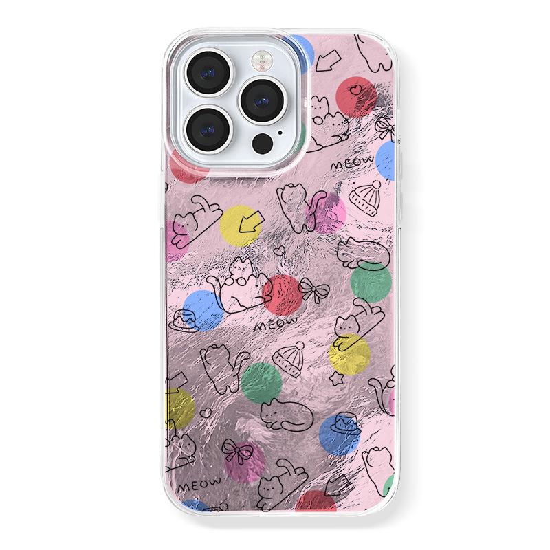 

Чехол Zhitai Glacier Pattern для iPhone 11-15, включая 12, 13, 14Pro, 16Promax – мультяшный дизайн Apple 11