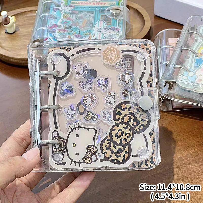 Creative Diy Stickers Notebook Transparent Sanrio 3D Sticker Inner Page Sticker Collection Book Protective Shell 3d Cartoon Present