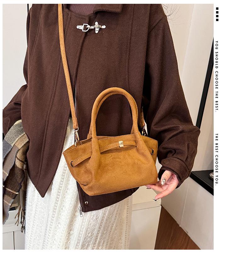 Women's Frosted Velvet Tote: 2025 Crossbody Commuter Handbag