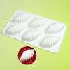 Molde de Silicone para Pudim Mousse Design de Concha 6 Cavidades Molde 3D para Doces Chocolate Modelo Sabonete Artesanal Ferramentas para Decoração de Bolo Utensílios de Confeitaria