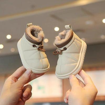 Warme Samt Kleinkindschuhe - Baumwoll Schneestiefel für Mädchen & Jungen