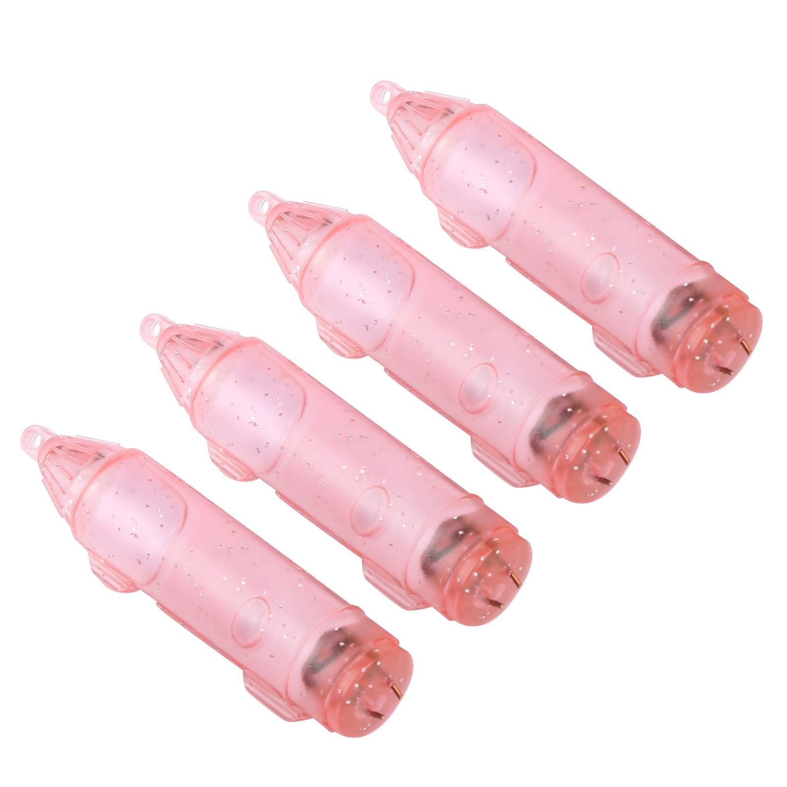 

4 шт. светодиодный светильник для приманки для рыбалки, лампа для подводной приманки, водонепроницаемый светильник для приманки, инструмент для рыбалки, красный цвет