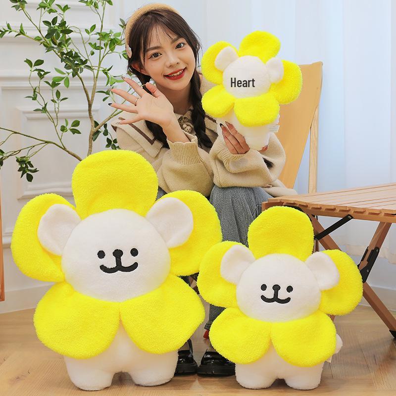 

Maltese Sunflower Doll Plush Toy - Cute Pillow for Girls 35cm, 0.2kg