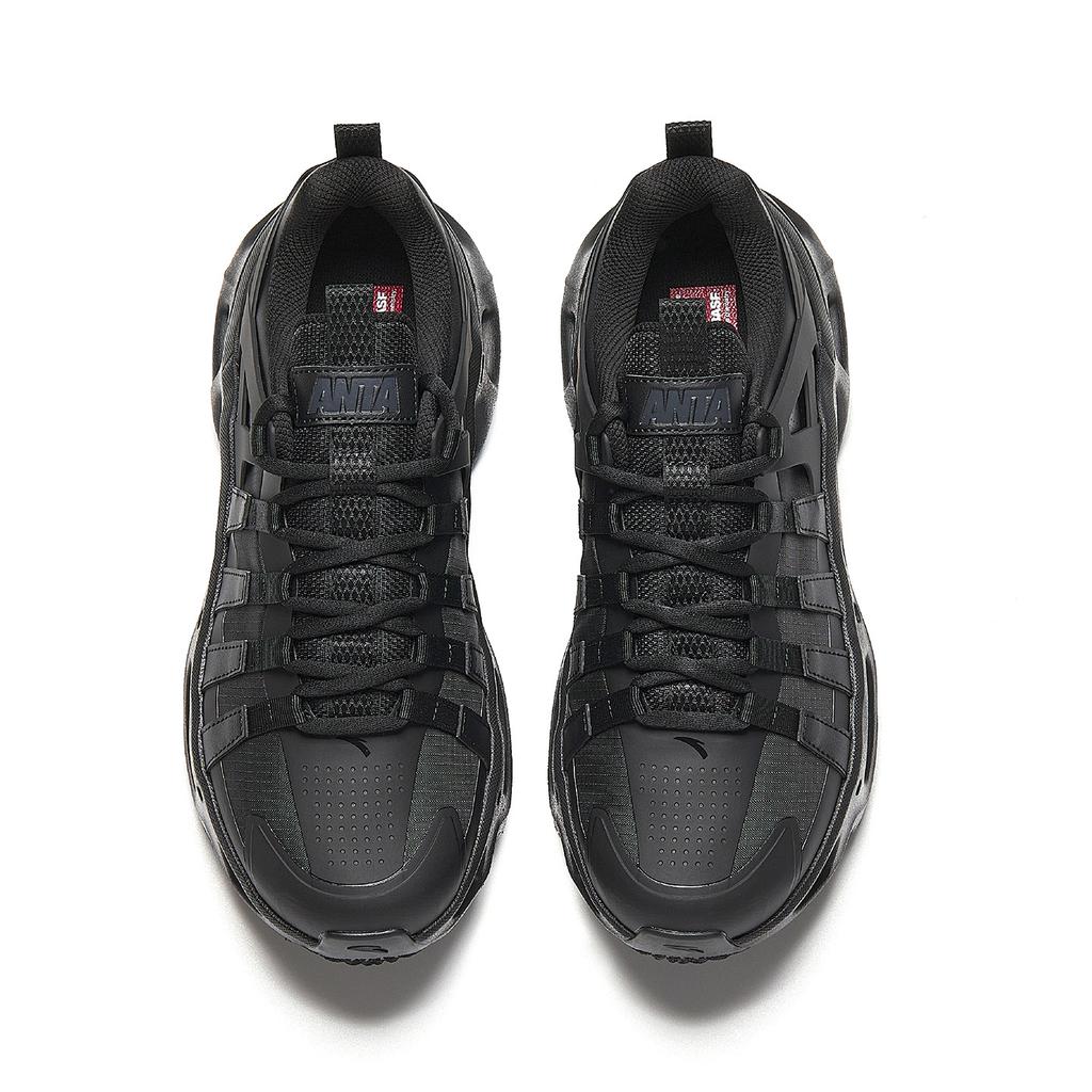 Anta Grid Runner Fashion Comfortable Versatile Shock Absorption Increased Height Rebound Low Top Casual Shoes Men Sneaker 112618802-1
