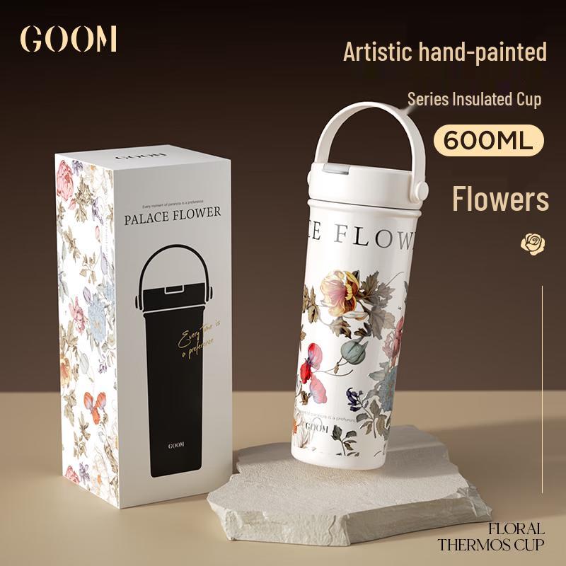 GOOM Floral Series Hand-Painted Thermal Mug