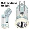 LCD Digital Display Camping Tent Light Three Wind Speed Searchlight LED Light with Fan  Emergency