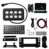 8 Toggle Push Switch Panel Automatic Dimmable Function with Fuse Box for Truck Boat Off Road Powersport
