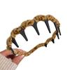 Women Headband Ribbon Decor Anti-slip Teeth Headband Lightweight Versatile Hair