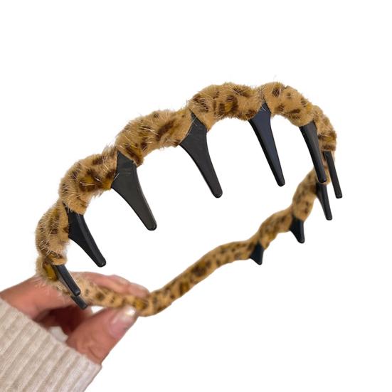 Women Headband Ribbon Decor Anti-slip Teeth Headband Lightweight Versatile Hair