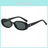 Vintage Oval Narrow Frame Sunglasses For Women With Protection Stylish Outdoors