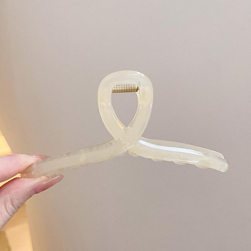 Elegant Large Hair Claw Clip for Thick Hair - High-End Korean Updo Shark Clip