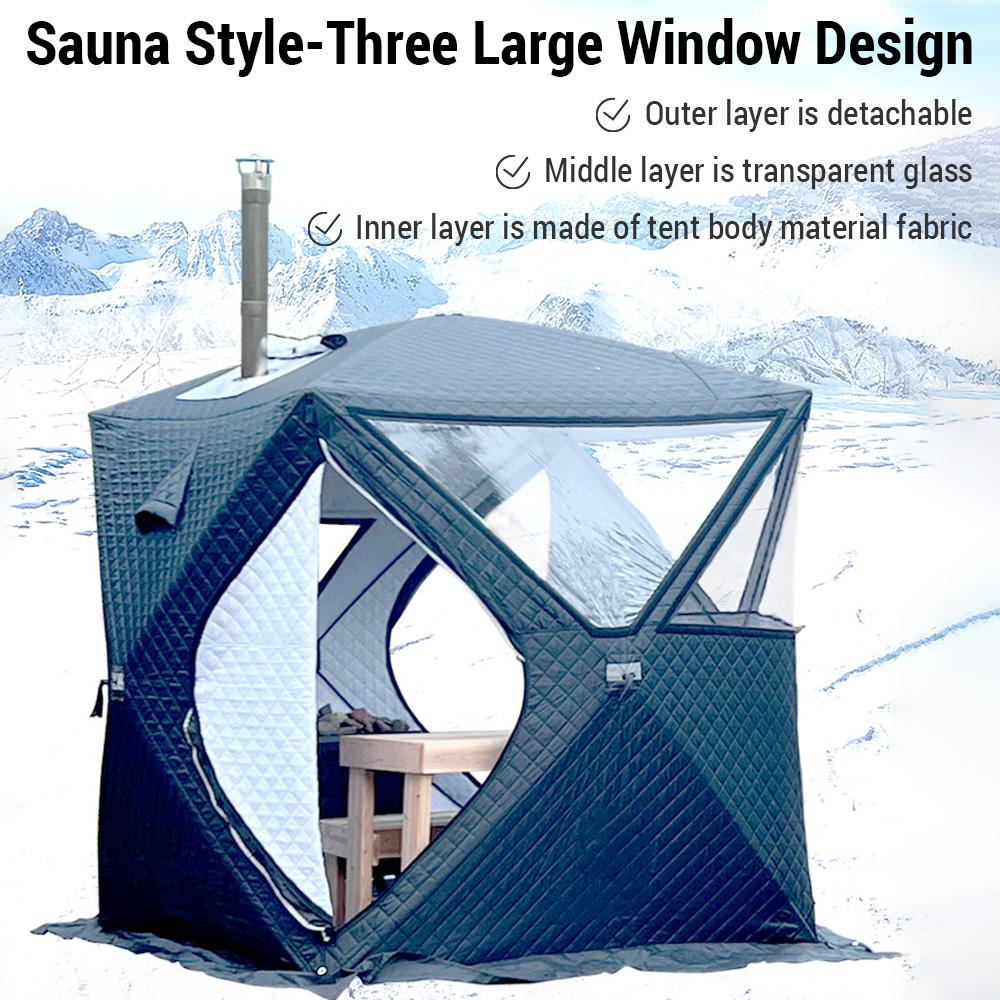 Portable Ice Fishing Shelter Easy Set-up Winter Fishing Tent Ice Fishing Tent Waterproof & Windproof