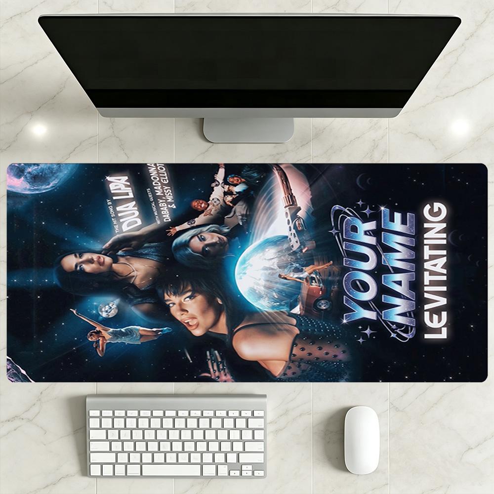 Dua Lipa Personalized Name Mouse Pad Desk Mouse Pad Study Desk Mat Non-Slip Rubber Base Office and Gaming Desk Decoration