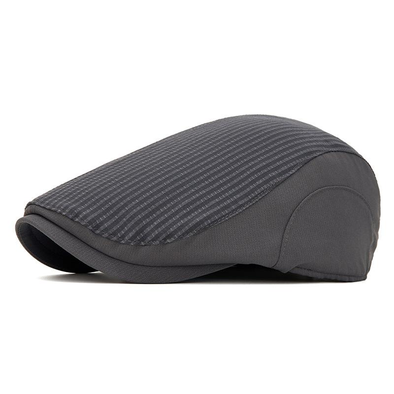 

Summer Breathable Sun Hat Men s Forward Cap Contrast Beret British Newsboy Cap