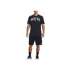 Under Armour Alphabet Print Straight-Cut Crew Neck Short-Sleeve T-Shirt Men Tops Black 1373743-001