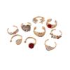 European Style Pleated Open Ring: Exquisite, Luxe Design for Women