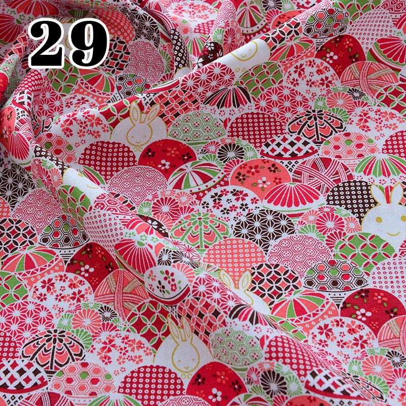 50/100/200cm Japanischer Kimono Cheongsam Bronzefarbener Druckstoff Kirschblüten Nähbaumwollstoff DIY Tasche Patchwork Zubehör