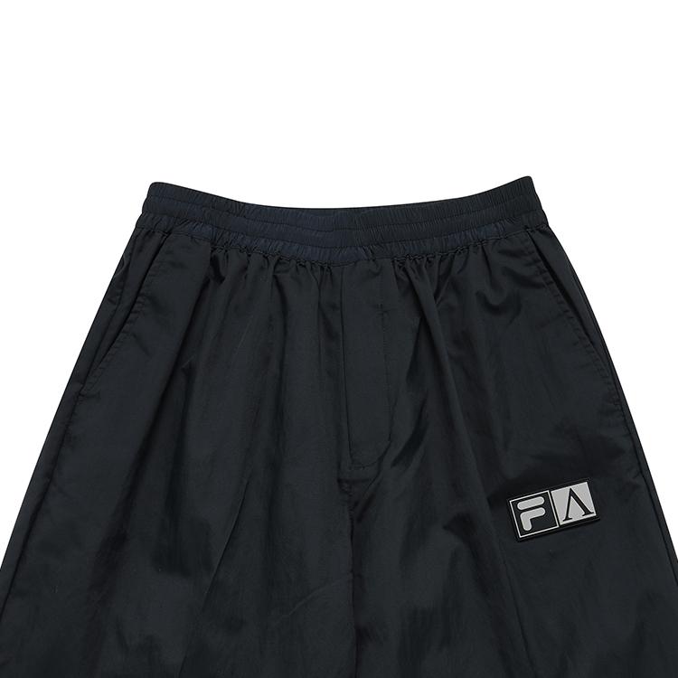 FILA Fusion Aries Collaboration Series Casual Woven Knit Sports Pants Unisex pants Deep-Black T11U218804F-BK