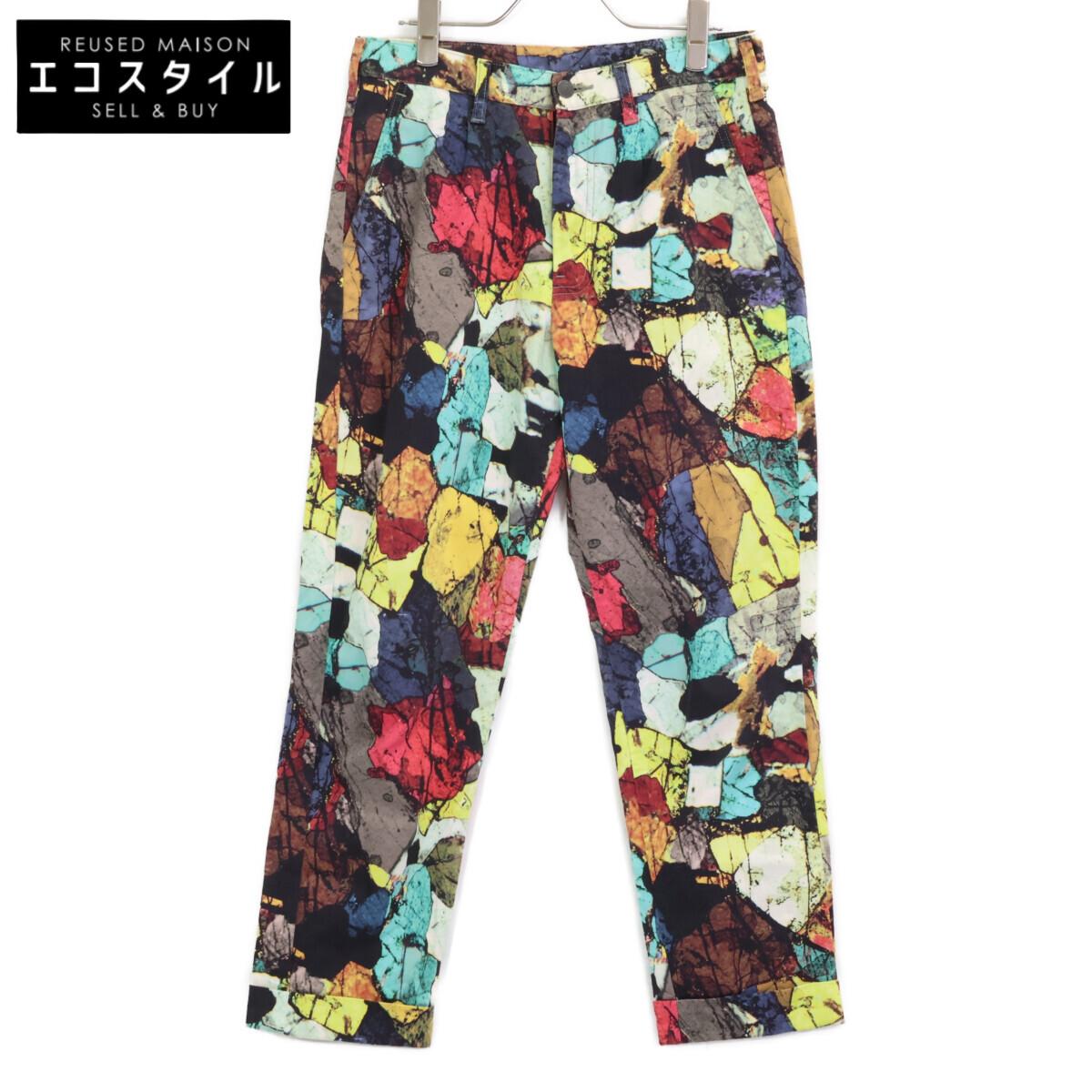 

PLEATS PLEASE 14Stainless Steel PP42-ZF892 Multicolor Cotton Geometric Print Pants Bottoms 3 multicolorUsed