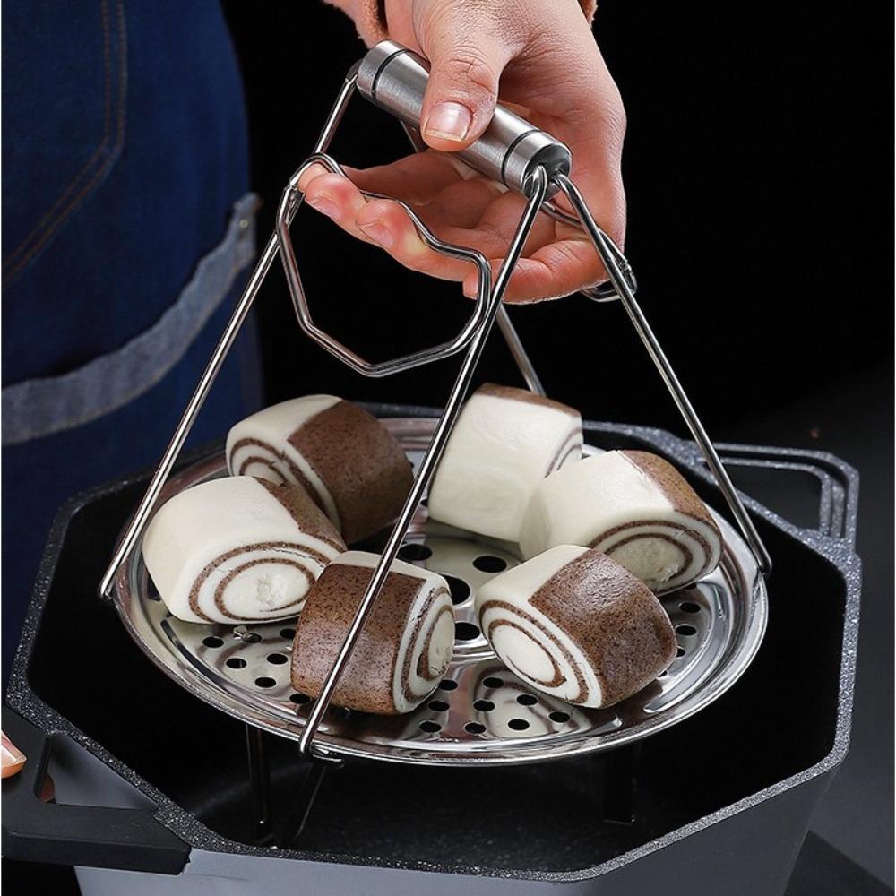 Stainless Steel Kitchen Gadgets Steamer 16-34cm Cooking Tray Durable Boiler Steaming Plate