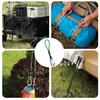 PAVIKE Bungee Cord [Set of 4] Camping Tent Cord Rubber