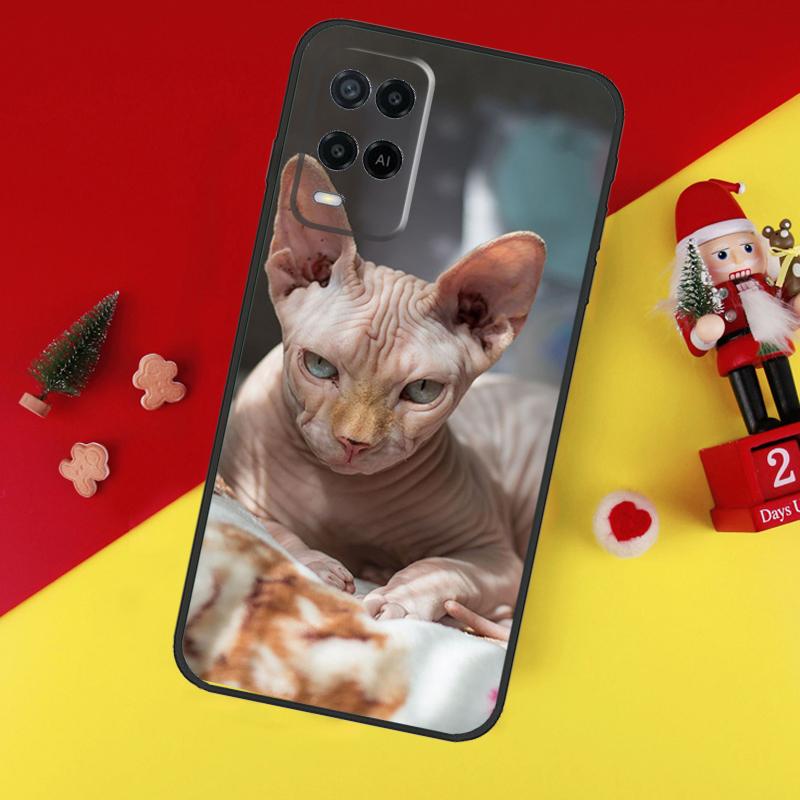 Sphinx Cat For OPPO A96 A76 A16 A52 A72 A92 A98 A78 A58 A5 A9 A15 A17 A77 A53S A57S A94 A74 A54 Case