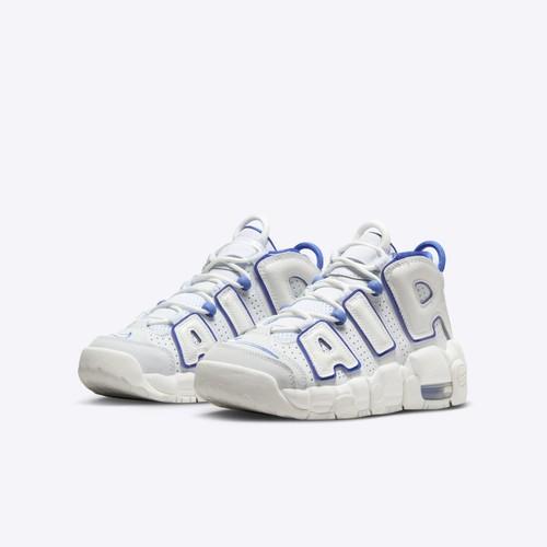 Nike Air More Uptempo Casual Shoes Summit White/Racer Blue FN4857-100 Youth