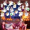 Halloween Hanging Ceiling Decoration Set Colorful Swirls Streamers Ornament for Classroom Party Doorway Window Hallway and Room Display