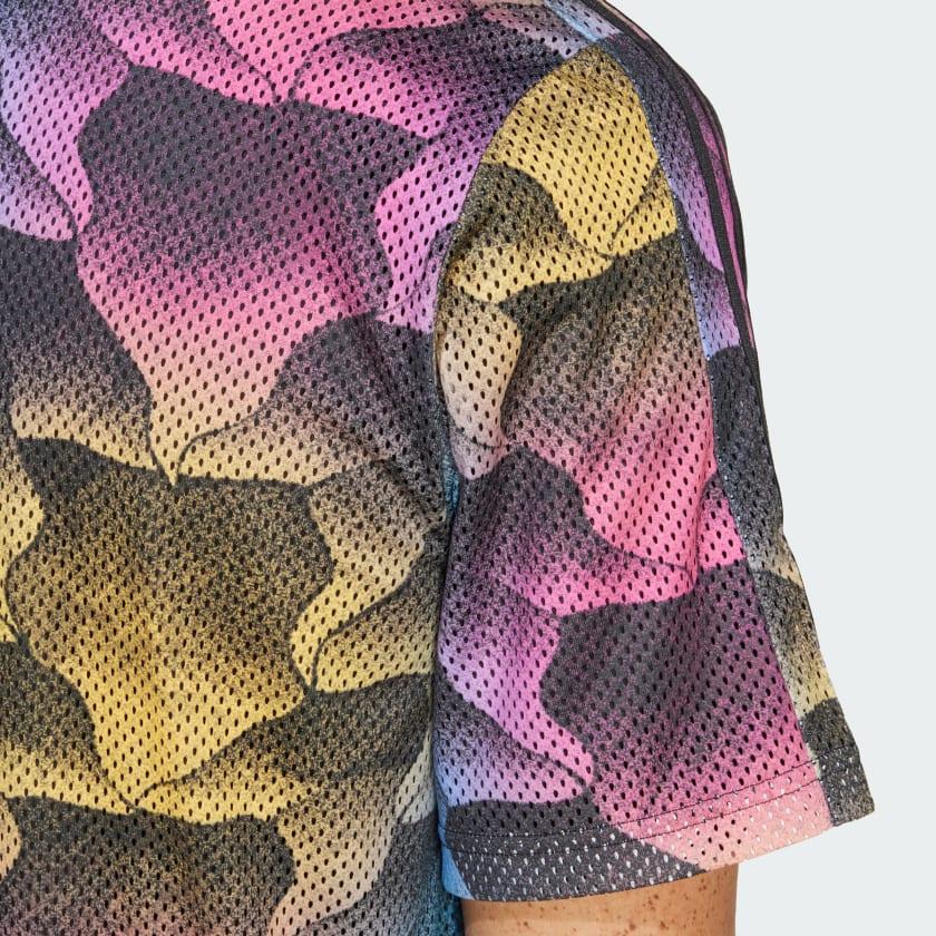 Adidas Tiro Allover Print Mesh Resort Shirt Men's Multicolor IP3784