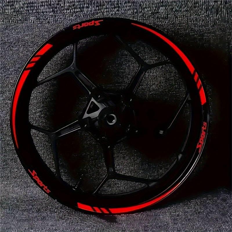 24pcs Reflective Wheel Rim Stickers for Cars & Motorcycles