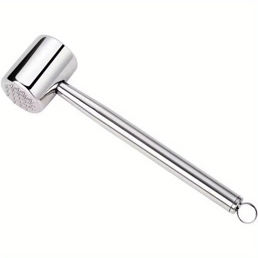 

Stainless Steel Meat Tenderizer Mallet Heavy-Duty Kitchen Tool for Tenderizing Beef Chicken Pork and Steak Ideal for Cooking