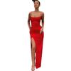 2022 Spring/Summer Women's Slimming Off-Shoulder Backless Slit Dress