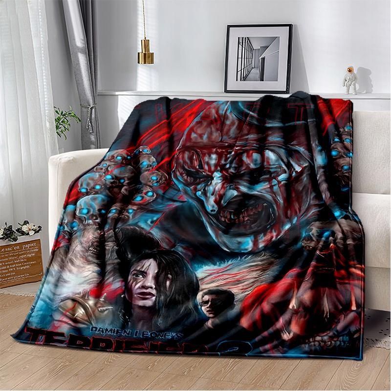 29 סגנונות טריפייר סרט אימה מתנת ליל כל הקדושים שמיכת קטיפה רכה, שמיכת פלנל לסלון חדר שינה מיטה ספה כיסוי