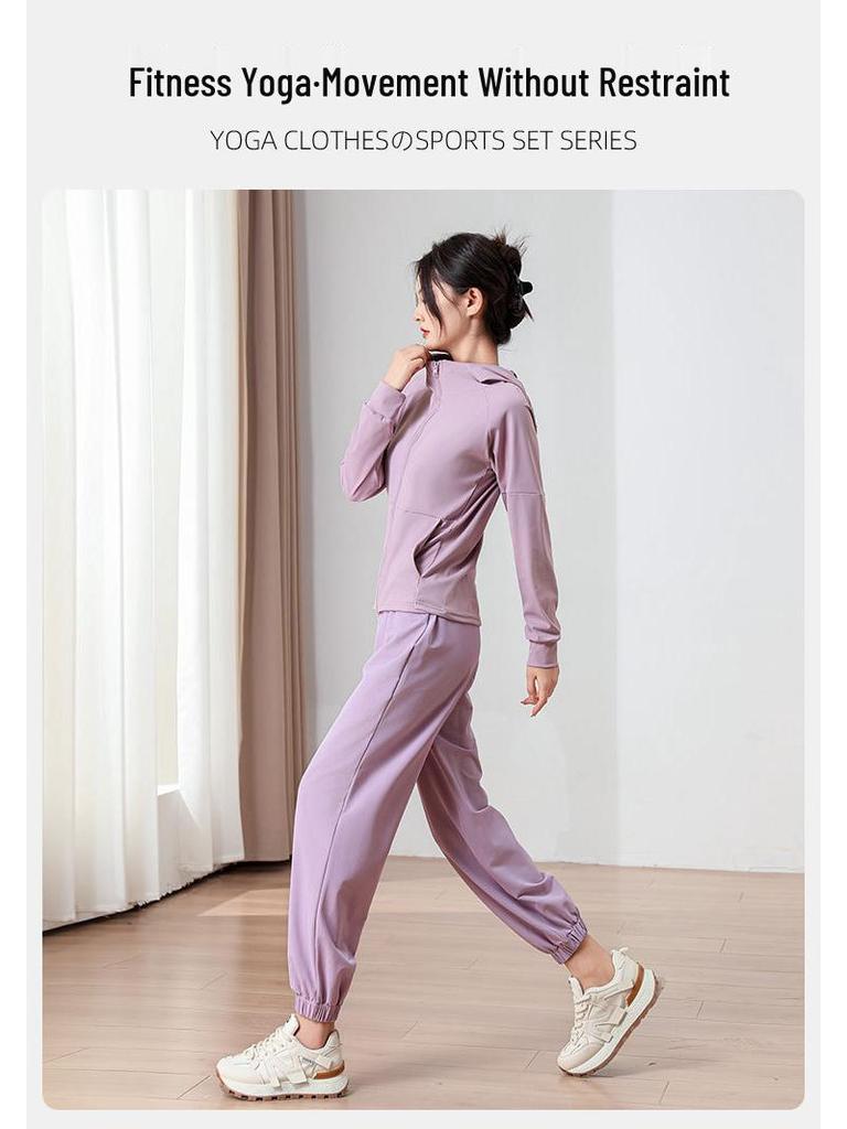 Women's Quick-Dry Running Sportswear Set: Sun Protection Jacket & Pants for Summer Outdoor & Fitness Activities 2024.