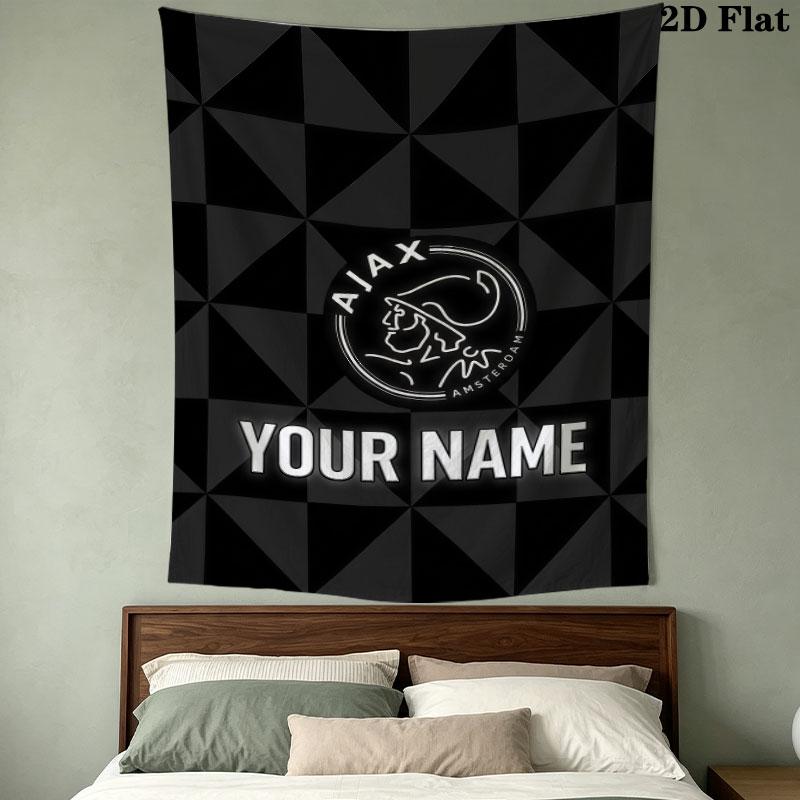 Afc Ajax Wall Hanging Printed Fabric Blanket Decorative Tapestries for Bedroom Living Room Home Decor